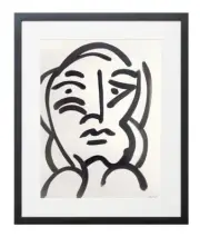 Corbellic 12x9Bronze Lady Luxury Line Art Sleek Home Paper Collectible Design