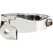 34.9 Braze On Front Derailleur Clamp Band Adapter for 34.9mm frame tube Silver