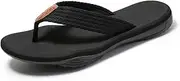 [HRUI] Mens Sport Flip Flops Summer Comfort Casual slipper Outdoors Non-Slip sandy beach Slippers