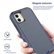 iPhone 7 Plus Compatible Case Cover With Shockproof Robot Armor Hard Plastic And Belt Clip - Black