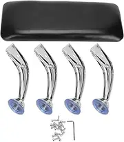Nail Art Hand Pillow Salon Arm Hand Rest Cushion with Stainless Steel Support Black for Manicure Nails