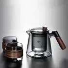 Creative Glass Teapot and Teacup Large Capacity Tea Pot with Infusers Home