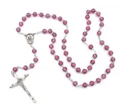 Irish J. C Walsh & Sons, Ireland ROSARY BEADS A208 PURPLE