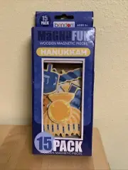 Hanukkah Bendon MagnaFun Wooden Magnetic Hanukkah 15 Pack Brand New