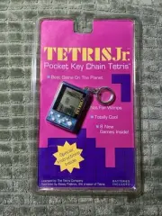 NEW Vintage TETRIS Jr Pocket Keychain Game 1996 Mini Handheld