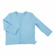 Stephan Baby: Jersey Snap Front Cardigan Baby Unisex Size 6-12 Months Blue NEW