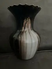 VASE Hand Painted by SEZER ECE Vintage 6.5” Unique! One Of A Kind Signed
