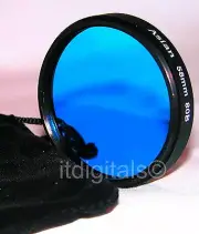 62mm 80B Blue Lens Filter B&W Color Film Digital 80-B 62 mm Circular Camera