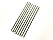 QTY 6 8" UNIVERSAL STAINLESS STEEL ZIP TIE CABLE FOR EXHAUST HEADER WRAP (for: Honda)