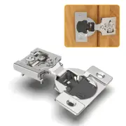 50 Pack 1/2" Overlay 4D Soft Close Concealed Hinges for Face Frame Door, Adju...
