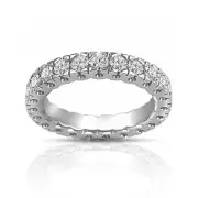 1.50 ct Round Cut Diamond Eternity Wedding Band Ring