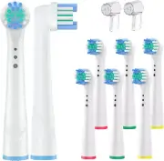 Toothbrush Replacement Heads Compatible for Oral-B Braun 8 Pack Replacement Head