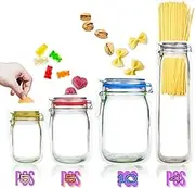 laffeya Candy Nut Bag, Set of 24 Reusable Mason Jar Bags, Ideal for Fresh & Leakproof Snack Storage, Perfect Food Saver Bags