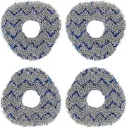 4PCS Mop Pad Mop Cloths,Compatible for Narwal,J1/J2 Robot Vacuum Cleaner Accessories(B)