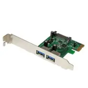 StarTech PEXUSB3S24 2 Port PCI Express (PCIe) SuperSpeed USB 3.0 Card Adapter