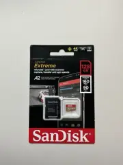 SanDisk Extreme 128GB microSDXC UHS-I/U3 Card with Adapter. Not Opened!