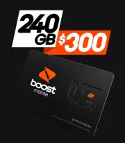 Boost Mobile 300 Prepaid Multi Fit SIM Card Starter Kit
