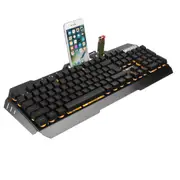 USB Wired Yellow LED Backlight Mechanical Handfeel Gaming Keyboard and Combo