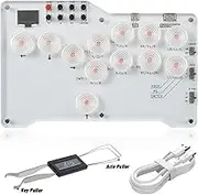 BITFUNX Gaming Keypad, Gamepad Pro Leverless Controller Arcade Stick - Supports SOCD & OLED Display, Mechanical Switch Keys, Suitable for PC/PS3/PS4/PS5/Switch with TURBO, Free 2 Stickers