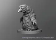 Albino Penguin Bird Creature Monster Manual 28mm Scale DND D&D Miniature SB