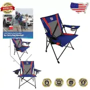 Dual Lock Pro Folding Chair – Perfect for Camping & NFL Games - 26" L x 35.5" W