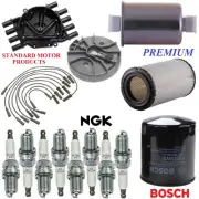 Tune Up Kit Filters Cap Wire Spark Plugs For CHEVY K3500 V8 7.4L; 4WD 1996-1998