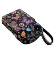 Genuine Leather Case for Libre Freestyle. Reader case 1.2,3 black butterfly