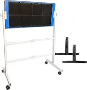 Black Ping Pong Return Board,Desktop Table Tennis Rebound Board,Angle Adjustable Table Tennis Rebounder for Home Gym Indoor Outdoor Easy to Install