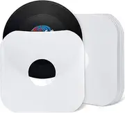 Facmogu 20PCS 12in White Paper Record Outer Sleeves, 180gsm Kraft Paper Vinyl Record Protective Covers with Round Corner for 33 RPM LP Records Storage, Acid Free Paper Record Sleeves LP Record Jackets