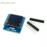 適用於 WEMOS D1 MINI ESP32 模塊 AVR STM32 64X48 0.66 “液晶屏 IIC I2C