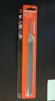 Crescent Nicholson Black Diamond Flat Bastard File, Double-Cut, 8 In., 21862NN