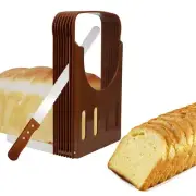 Bread Loaf Slicer Guide Kitchen Fold-able Adjustable Slicing Cutter Toast Tool