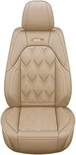 QIOZO car seat Cover Suitable for Volkswagen AMAROK Jetta, Santana Variant Lamando Lavida Vista Auto Parts/Waterproof/Sports Leather/Beige