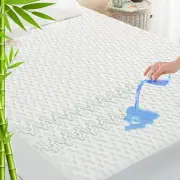 Waterproof Rayon Bamboo Mattress Protector CALIFORNIA KING Size 3D Air Fiber
