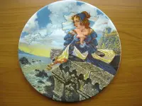 在飛比找Yahoo!奇摩拍賣優惠-[美]英國名瓷Longton Crown骨瓷裝飾盤-The 