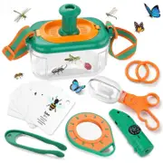 Bug Catcher Kit for Kids, Kids Outdoor Explorer Kit with Bug Collector, Whistle, Compass, Magnifying Glass, Bug Catching Kit Toy for Kids Age 3 4 5 6