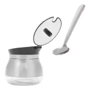 Vials Condiment Glass Spice Jar Sugar Container with Lid Shaker