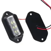 Car LED Trunk License Plate Lights Bulb White Lamp Metal Casing Accessory 2pcs (for: Lexus)