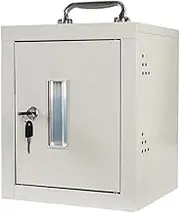 Cell Phones Storage Cabinet, with Handle Storage Locker Box, Aluminum Alloy Clear Box,for Office Classroom (Size : 12)