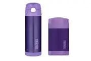 THERMOS 470ml FOOD JAR + BOTTLE - CHARCOAL OR PURPLE