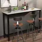 105CM High Bar Table Sintered Stone Pub Bar Cafe's Table Breakfast Dining Tables