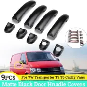 9PCS Car Door Handle Cover Trim For T5 T6 TRANSPORTER CARAVELLE CADDY VANS Ma (for: Volkswagen)