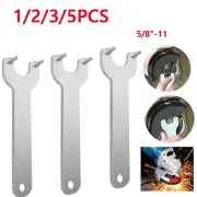 1 or 2 or 3 or 5pcs Silver 5/8"-11 Metal Angle Grinder Wrench Spanner