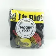 2025 Mardi Gras Krewe Of Bacchus Socks - New/Sealed