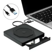 External CD/DVD Drive for Laptop, USB 3.0 & Type-C Portable CD DVD Burner, CD...