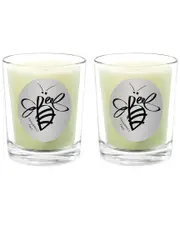 Qualitas Candles Fragrance Free Two Scented Beeswax Candle Set