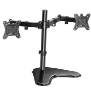 32 inches Dual Monitor Stand up to 17.6lbs per Arm, High-Grade Aluminum Black