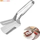 Stainless Steel Spatula Tongs Steak Clamps, for Steak, Fish, Chicken Nuggets and