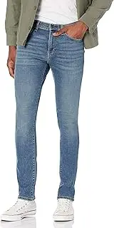 [Amazon Essentials] Men's Skinny-Fit Stretch Jean, Medium Blue Vintage, 34W x 28L