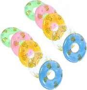 HONITANO 10pcs Small Swim Rings Swim Mini Floats Party Duck Decorations Beach Swimming Tiny for Inflatable Pool Float Ducks Duck Ornament Swim Ring Plaything
